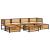 Set canapele grădină cu perne, 7 piese, lemn masiv acacia GartenMobel Dekor