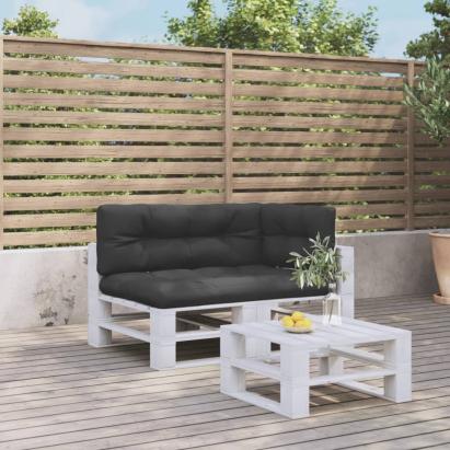 Perne de paleți, 3 buc., negru, material textil GartenMobel Dekor