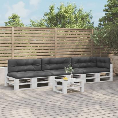 Perne de paleți, 7 buc., antracit, material textil GartenMobel Dekor