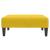 Canapea extensibilă cu taburet, 2 locuri, galben, catifea GartenMobel Dekor