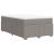 Pat box spring cu saltea, gri taupe, 120x200 cm, textil GartenMobel Dekor
