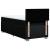 Pat box spring cu saltea, negru, 80x200 cm, textil GartenMobel Dekor