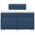Pat box spring cu saltea, albastru, 120x190 cm, material textil GartenMobel Dekor