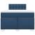 Pat box spring cu saltea, albastru, 120x190 cm, material textil GartenMobel Dekor