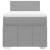 Pat box spring cu saltea, gri deschis, 90x200 cm, textil GartenMobel Dekor