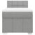 Pat box spring cu saltea, gri deschis, 90x200 cm, textil GartenMobel Dekor