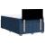 Pat box spring cu saltea, albastru, 120x190 cm, material textil GartenMobel Dekor