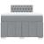 Pat box spring cu saltea, gri deschis, 120x190 cm, textil GartenMobel Dekor