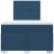Pat box spring cu saltea, albastru, 120x190 cm, material textil GartenMobel Dekor
