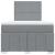 Pat box spring cu saltea, gri deschis, 120x190 cm, textil GartenMobel Dekor