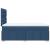 Pat box spring cu saltea, albastru, 120x190 cm, material textil GartenMobel Dekor