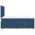 Pat box spring cu saltea, albastru, 120x190 cm, material textil GartenMobel Dekor
