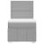 Pat box spring cu saltea, gri deschis, 90x200 cm, textil GartenMobel Dekor