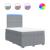 Pat box spring cu saltea, gri deschis, 120x190 cm, textil GartenMobel Dekor