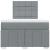 Pat box spring cu saltea, gri deschis, 120x190 cm, textil GartenMobel Dekor