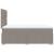 Pat box spring cu saltea, taupe, 120x190 cm material textil GartenMobel Dekor