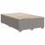 Pat box spring cu saltea, taupe, 120x190 cm material textil GartenMobel Dekor