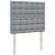 Pat box spring cu saltea, gri deschis, 120x190 cm, textil GartenMobel Dekor