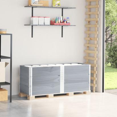 Rame pentru paleți 3 buc. gri 150x50 cm lemn masiv de pin GartenMobel Dekor