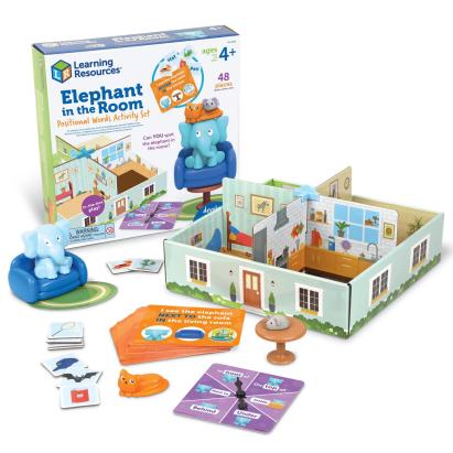 Set activitati relatii spatiale - Elefantul din camera PlayLearn Toys