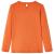 Tricou pentru copii cu mâneci lungi, portocaliu ars, 92 GartenMobel Dekor
