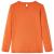 Tricou pentru copii cu mâneci lungi, portocaliu ars, 104 GartenMobel Dekor