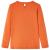 Tricou pentru copii cu mâneci lungi, portocaliu ars, 116 GartenMobel Dekor