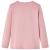 Tricou pentru copii cu mâneci lungi, roz deschis, 104 GartenMobel Dekor