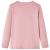 Tricou pentru copii cu mâneci lungi, roz deschis, 116 GartenMobel Dekor