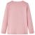 Tricou pentru copii cu mâneci lungi, roz deschis, 128 GartenMobel Dekor