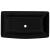 Chiuveta baie din ceramică, dreptunghiular, negru GartenMobel Dekor