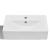 Chiuvetă baie alb ceramică dreptunghiular loc robinet/preaplin GartenMobel Dekor