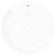 Chiuvetă de baie din ceramică, orificiu robinet/preaplin, rotund, alb GartenMobel Dekor