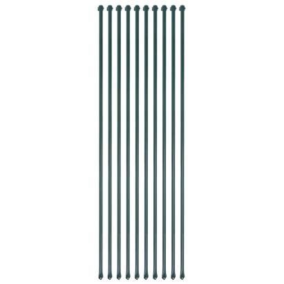 Țăruși grădină, 10 buc, 1,5 m, metal, verde GartenMobel Dekor