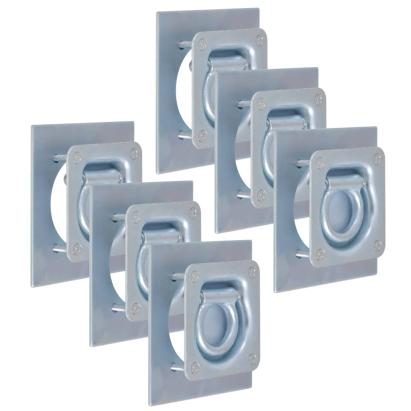 Inele ancorare pentru remorcă 6 buc, oțel galvanizat, 2000 kg GartenMobel Dekor