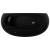 Chiuvetă de baie rotundă, negru, 40 x 15 cm, ceramică GartenMobel Dekor