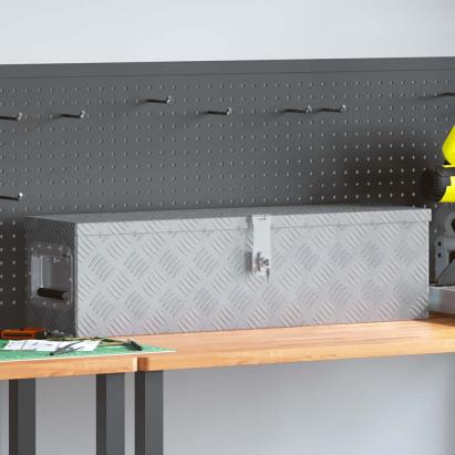 Cutie din aluminiu, 80,5 x 22 x 22 cm, argintiu GartenMobel Dekor