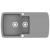 Chiuvetă de bucătărie din granit cu două cuve, gri  GartenMobel Dekor