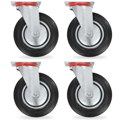 Roți pivotante, 4 buc., 200 mm GartenMobel Dekor