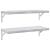 Rafturi de perete, 2 buc., 75x30 cm, argintiu, oțel inoxidabil GartenMobel Dekor