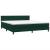 Pat box spring cu saltea, verde închis, 180x220 cm, catifea GartenMobel Dekor
