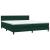 Pat box spring cu saltea, verde închis, 180x220 cm, catifea GartenMobel Dekor