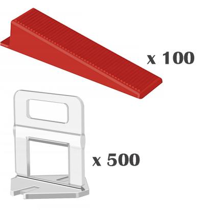 Kit pro 500 cleme rost 1.5 mm, 100 pene pentru nivelare placi MultiMark GlobalProd