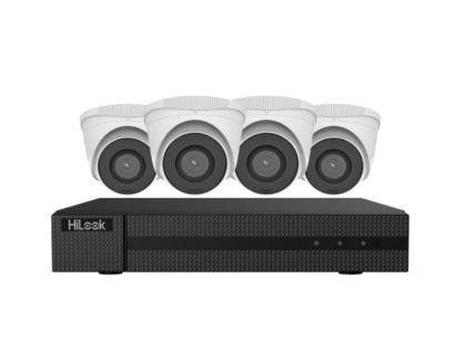 Sistem supraveghere Hikvision HiLook 4K PoE, 4 camere 8MP, NVR 8 canale, HDD 2TB, HDMI, VGA, Hi-NK-4288T SafetyGuard Surveillance