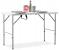 Masa dreptunghiulara pliabila multifunctionala, reglabila pe inaltime, 120x75x60cm, alba Household NewTrend