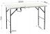 Masa dreptunghiulara pliabila multifunctionala, reglabila pe inaltime, 120x75x60cm, alba Household NewTrend