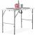 Masa dreptunghiulara pliabila multifunctionala, reglabila pe inaltime, 120x75x60cm, alba Household NewTrend