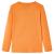 Tricou copii mâneci lungi, portocaliu închis 116 GartenMobel Dekor