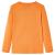 Tricou copii mâneci lungi, portocaliu închis 128 GartenMobel Dekor