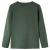 Tricou copii mâneci lungi, verde închis, 92 GartenMobel Dekor